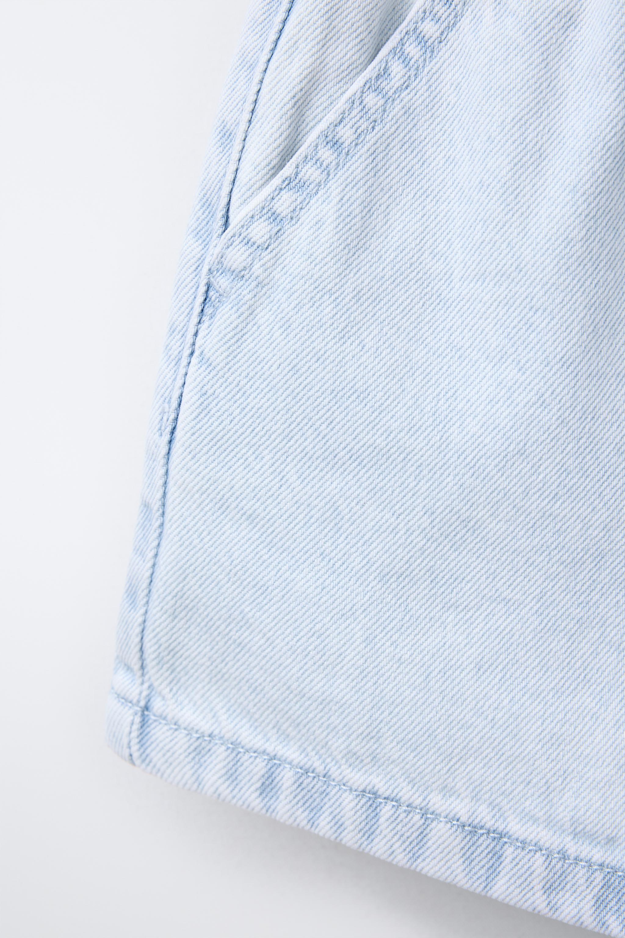 ELASTIC DENIM SHORTS